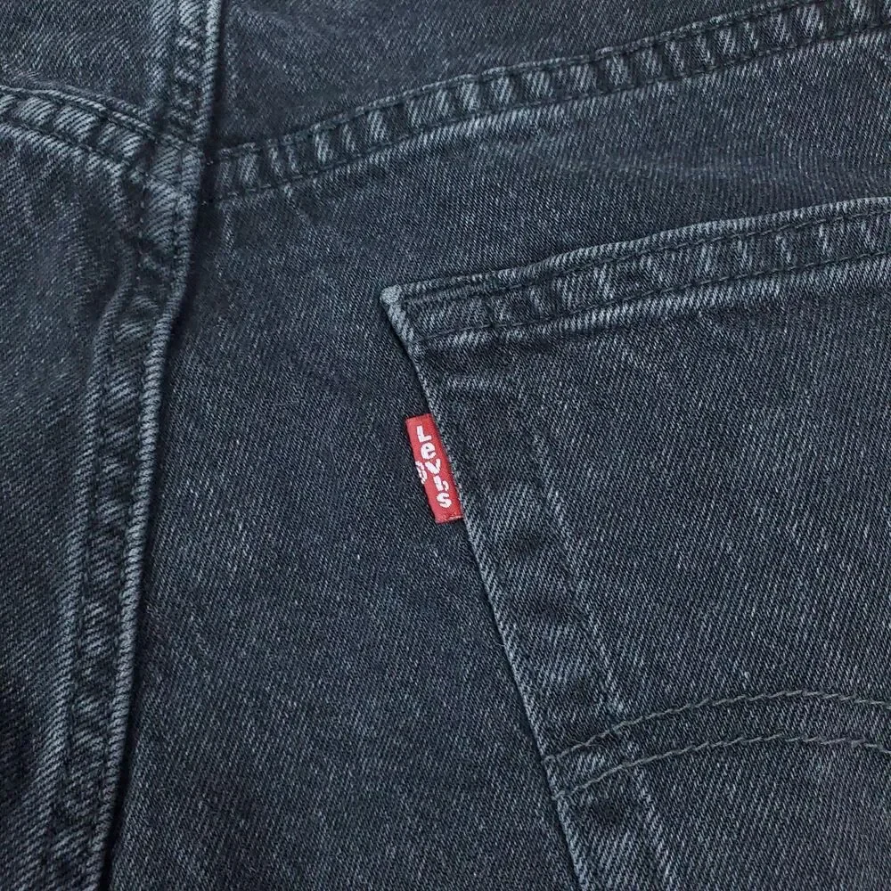 Levis 505 Jeans Mens 34x34 Gray Charcoal Wash Regular Straight Zip Fly Stretch